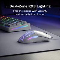 Glorious - Model O Eternal Lightweight Wired Optical Gaming Mouse with Dual-Zone RGB Lighting - W... - Angle