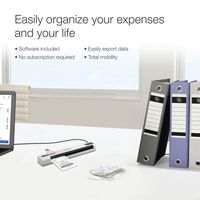 Epson - RapidReceipt RR-60 Mobile Receipt and Color Document Scanner - White - Angle