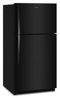 Whirlpool - 33 in. Wide 21.3 cu. ft. Top-Freezer Refrigerator with Total Coverage Cooling - Black - Angle