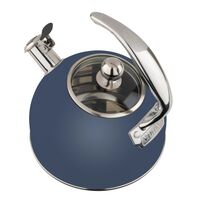 Viking 2.6 Quart Whistling Tea Kettle with 3-Ply Base - Angle