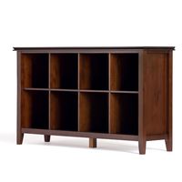 Simpli Home - Artisan 8 Cube Storage Sofa Table - Russet Brown - Angle