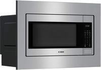 Bosch - 300 Series 2.1 Cu. Ft. Built-In Microwave with Sensor Cooking - Stainless Steel - Angle