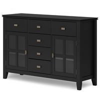 Simpli Home - Artisan Sideboard Buffet - Black - Angle