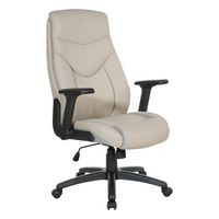 Office Star Products - Exec Bonded Leather Office Chair - Taupe - Angle