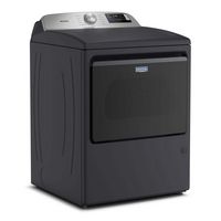 Maytag - 7.4 Cu. Ft. Smart Gas Dryer with Extra Power - Midnight Steel - Angle