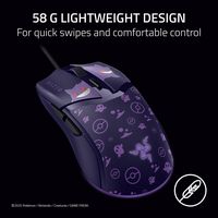 Razer - Cobra Lightweight Optical Gaming Mouse with Chroma RGB Lighting - Wired - Pokémon Gengar ... - Angle