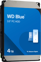 WD - Blue 4TB PC Internal Hard Drive for Desktops - Angle