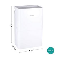 Hisense - 50-pint Dehumidifier - White - Angle