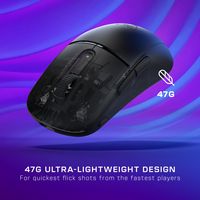Turtle Beach - Burst II Air Ultra Lightweight Wireless Symmetrical Gaming Mouse with Bluetooth & ... - Angle