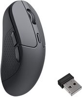 Keychron - M3 Wireless Bluetooth Laser Gaming Mouse with 8K Polling Rate - Wired - Black - Angle