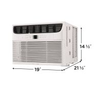 Frigidaire - 115V 12,000 BTU 550 Sq. Ft. Smart Window Air Conditioner with Remote - White - Angle