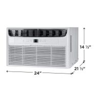 Frigidaire - 230V 12,000 BTU 550 Sq. Ft. In Wall Air Conditioner with 10,600 BTU Supplemental Hea... - Angle