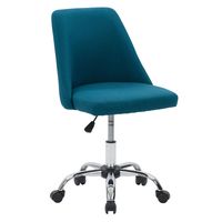 CorLiving - Marlowe Upholstered Armless Task Chair - Dark Blue - Angle