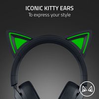 Razer - Kraken Kitty V3 X Wired Over-the-Ear Gaming Headset for PC, PlayStation, Nintendo Switch,... - Angle