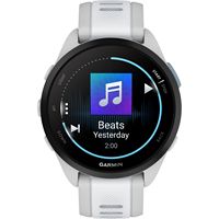 Garmin - Forerunner 165 GPS Smartwatch 43 mm Fiber-Reinforced Polymer - Gray/Whitestone - Angle