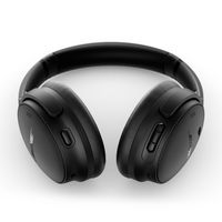 Bose - QuietComfort Wireless Noise Cancelling Over-the-Ear Headphones - Black - Angle