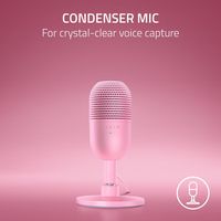 Razer - Seiren V3 Mini Wired Ultra-compact Condenser USB Microphone - Angle