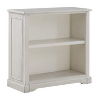 OSP Home Furnishings - Country Meadows 2-Shelf Bookcase - Antique White - Angle