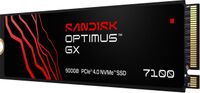 SANDISK - 500GB Optimus GX 7100 PCIe 4.0 x4 M.2 2280 NVMe SSD - Angle