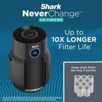 Shark - NeverChange Air Purifier, 5-Year Filter Life, 650-sq Ft - Black - Angle