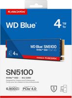 SanDisk - WD Blue SN5100 4TB Internal SSD PCIe Gen 4 x4 NVMe for laptops and desktops - Angle