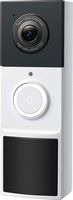 TP-Link - Tapo Battery Smart Video Doorbell 2K 3MP with Chime - No Monthly Fees - Black/White - Angle