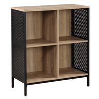 OSP Home Furnishings - Ace 4 Cube Storage/Bookcase - River Oak - Angle