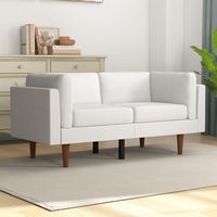 Bestier - Convertible Sleeper Sofa 2 in 1, Modern Sofa Bed Couches with Soft Padded Seat and Side... - Angle