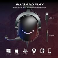 FIFINE - PC Gaming Headset, USB Headset with 7.1 Surround Sound for PS5/Xbox/Switch, AmpliGame H9... - Angle