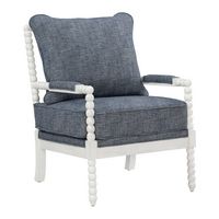OSP Home Furnishings - Kaylee Spindle Chair - Indigo - Angle