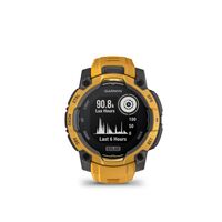 Garmin - Instinct 3 Solar GPS Smartwatch 45 mm Fiber-reinforced Polymer - Solar Sunburst with Sun... - Angle