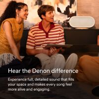 Denon - HOME 600 Wireless Smart Speaker - Charcoal - Angle