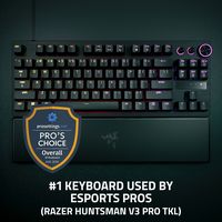 Huntsman V3 Pro TKL Wired Analog Optical Esports Keyboard with Razer Snap Tap, Rapid Trigger, Adj... - Angle