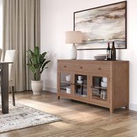 Simpli Home - Cosmopolitan Sideboard Buffet - Medium Saddle Brown - Angle