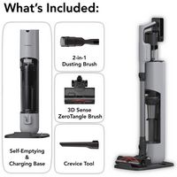 Tineco - GO Station Cordless Stick Vac AutoEmpty - Gray - Angle
