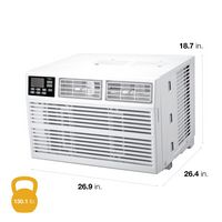 Whirlpool - 1,500 Sq. Ft. 24,000 BTU Window Air Conditioner - White - Angle