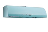 Unique Appliances - 36 inches - Externally Vented - Under cabinet Range Hood - Ocean Mist Turquoise - Angle