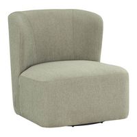 OSP Home Furnishings - Lucia Swivel Chair - Fog - Angle