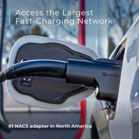 Lectron - NACS to CCS Electric Vehicle (EV) Adapter with Interlock - up to 1000V - Black - Angle