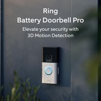 Ring - Battery Doorbell Pro Smart Wi-Fi Video Doorbell - Battery-powered with Head-to-Toe HD+ Vid... - Angle