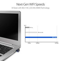 ASUS - USB-AC53 Nano AC1200 Dual-Band Wi-Fi 5 USB Network Adapter - Black - Angle