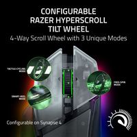 Razer - Basilisk V3 Pro 35K Optical Laser Gaming Mouse with HyperScroll Tilt Wheel - Wireless - P... - Angle