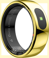 IMIKI - Smart Ring – Waterproof Fitness Tracker w/ Health & Sleep Monitoring, Touch Function – Si... - Angle