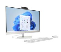 HP - 23.8 inch All-in-One Desktop PC 24-cr0410 AMD Athlon Silver 7120U 8GB RAM 256GB SSD Win 11 H... - Angle