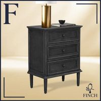 Finch - Webster 3-Drawer Storage Cabinet - Dark Gray