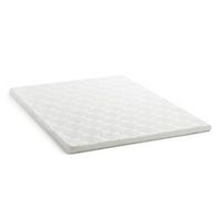 Lucid Comfort Collection - 2&quot; King Gel Memory Foam Topper with Cover - White