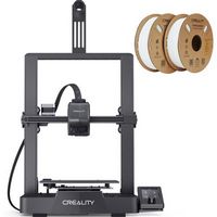 Creality - Ender-3 V3 SE 3D Printer Basic Combo (1.75 mm Ender PLA Filament- White 2-Pack) - Black