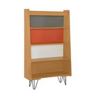 Linon Home Décor - Pollard Multicolor 4-Shelf Bookcase - Natural