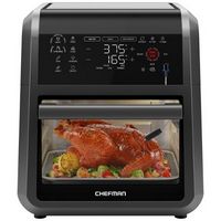 Chefman - ExacTemp 12 Quart 5-in-1 Air Fryer with Integrated Smart Thermometer, 28 Presets - Black