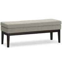 Simpli Home - Carlson Ottoman Bench - Greige